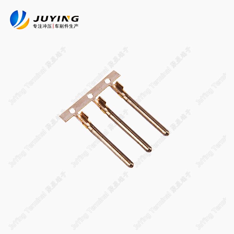 批发现货1.0 1.2 1.5 铜管插针端子 单双脚 铜镀镍锡 聚盈端子